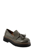 Bueno Gillian Tassel Platform Loafer Green Khaki at Nordstrom,