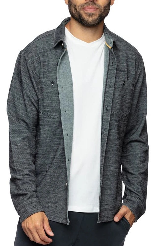 Fundamental Coast Montauk Shirt Jacket in Phantom Black at Nordstrom, Size X-Large