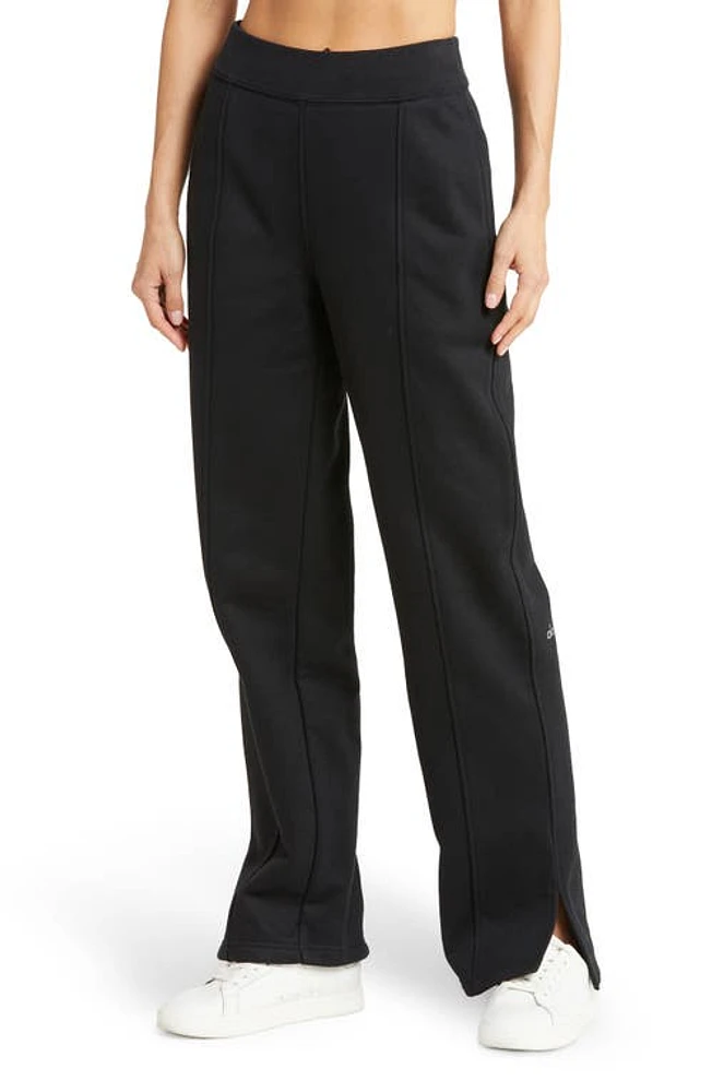 Alo Straight Leg Sweatpants Black at Nordstrom,