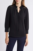 Anne Klein Lace Inset Top at Nordstrom,