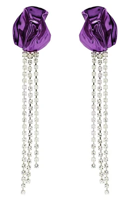 Sterling King Georgia Crystal Drop Earrings in Violet at Nordstrom