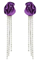 Sterling King Georgia Crystal Drop Earrings in Violet at Nordstrom