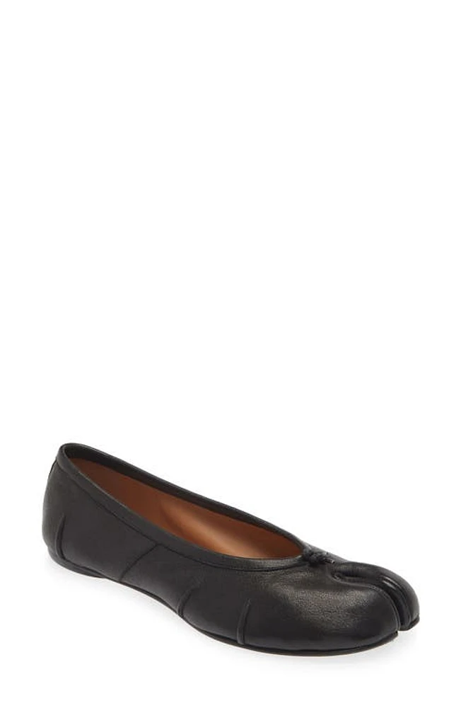 Maison Margiela Tabi Ballerina Flat Black at Nordstrom,