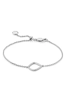 Monica Vinader Riva Kite Adjustable Diamond Bracelet in Silver at Nordstrom