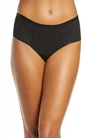 Proof Period & Leak Mesh Super Heavy Absorbency Hipster Panties Black at Nordstrom,