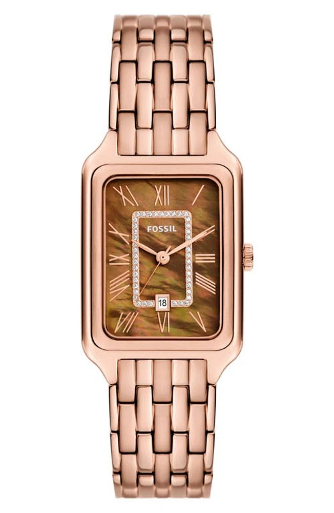 Fossil Raquel Bracelet Watch, 26mm in Rose Gold at Nordstrom, Size 26 Mm