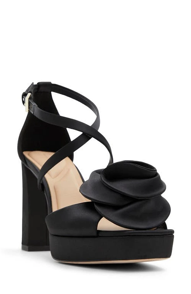 Ted Baker London Maddy Rose Platform Sandal Black at Nordstrom,