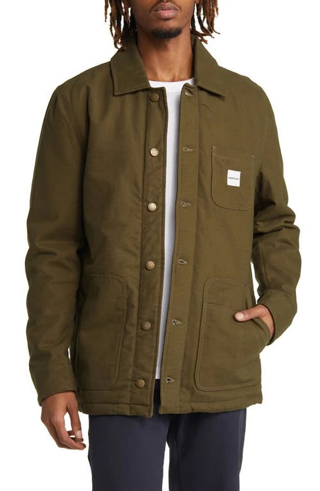 CAT WWR Canvas Workwear Jacket in Military Green at Nordstrom, Size X-Large