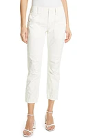 FRAME Trapunto Stitch Cuff Moto Pants at Nordstrom,