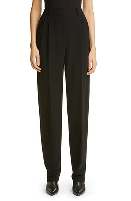 Altuzarra Cosmos High Waist Straight Stretch Wool Pants in Black at Nordstrom, Size 8 Us