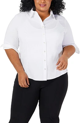 Pari Passu Button-Front Shirt White at Nordstrom,