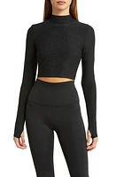 Beyond Yoga Moving On Featherweight Mock Neck Crop Top at Nordstrom,