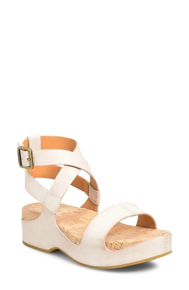 Kork-Ease Yadira Ankle Strap Platform Sandal Natural Leather at Nordstrom,