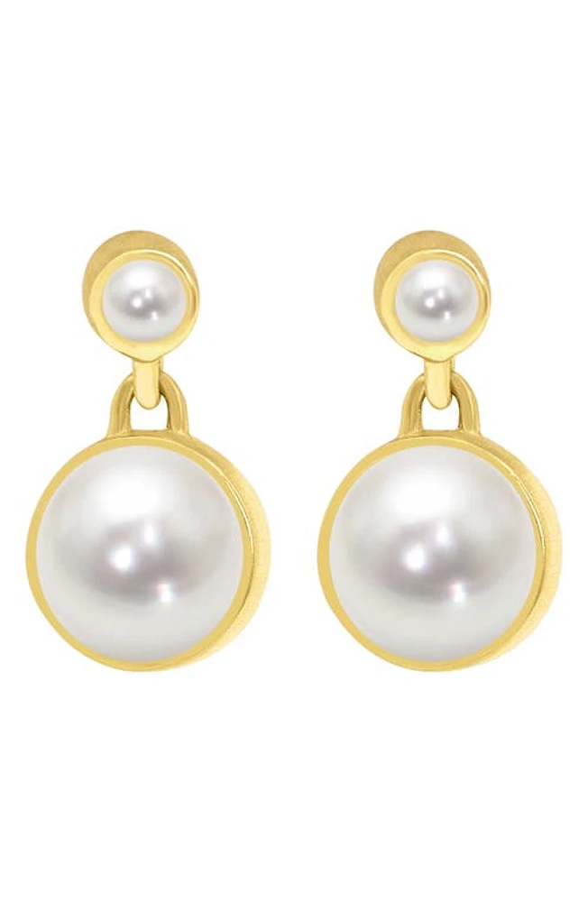 Dean Davidson Signature Cultured Pearl Drop Earrings in Pearl/Gold at Nordstrom