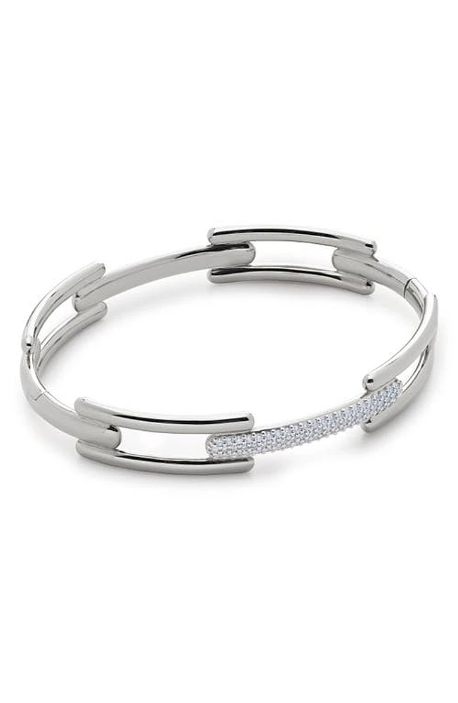 Monica Vinader Lab Created Diamond Pavé Bangle Sterling Silver at Nordstrom,