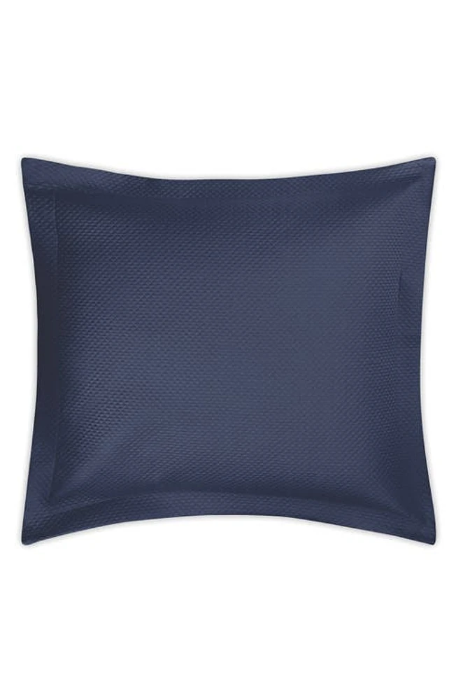 Matouk Alba Quilted Euro Sham in Navy at Nordstrom