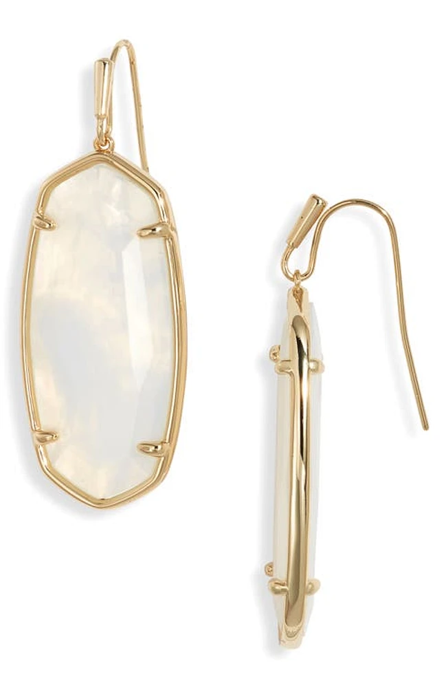 Kendra Scott Elle Faceted Drop Earrings in Gold Iridescent Opalite at Nordstrom