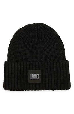 UGG(r) Chunky Rib Beanie in Black at Nordstrom