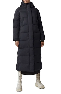 Canada Goose Alliston 750 Fill Power Down Long Hooded Parka in Navy - Marine at Nordstrom, Size X-Small