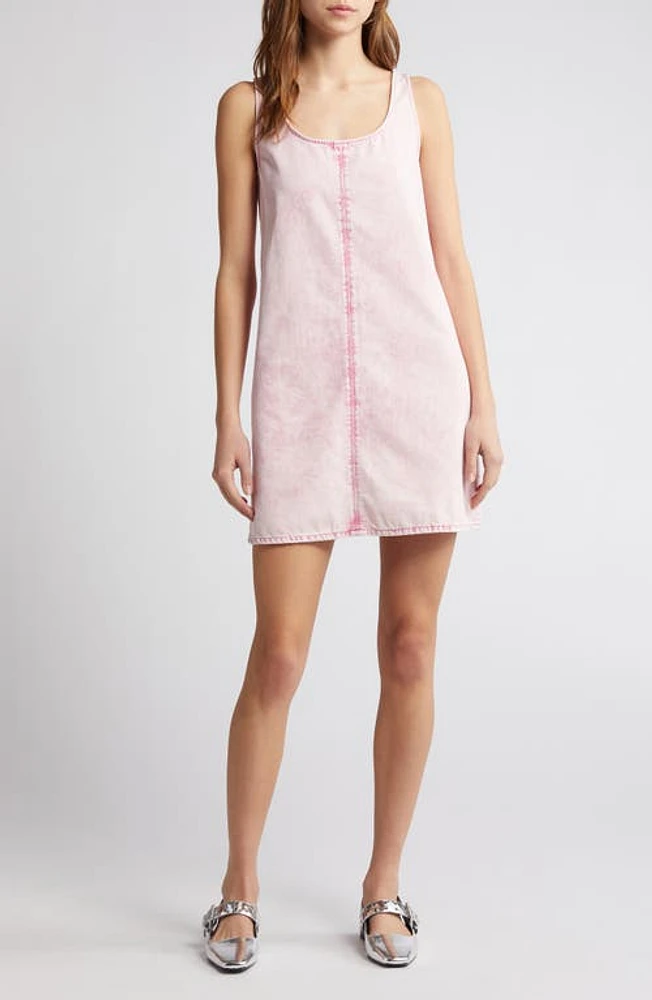 rag & bone Kimmie Sleeveless Denim Dress in Pink Acid at Nordstrom, Size X-Large