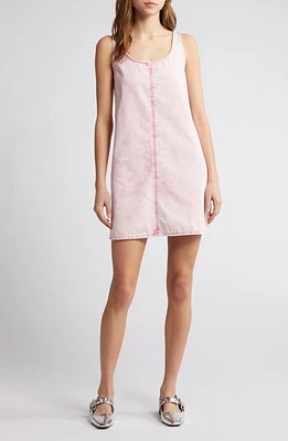 rag & bone Kimmie Sleeveless Denim Dress in Pink Acid at Nordstrom, Size X-Large