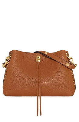 Rebecca Minkoff Darren East/West Leather Shoulder Bag in Caramello at Nordstrom