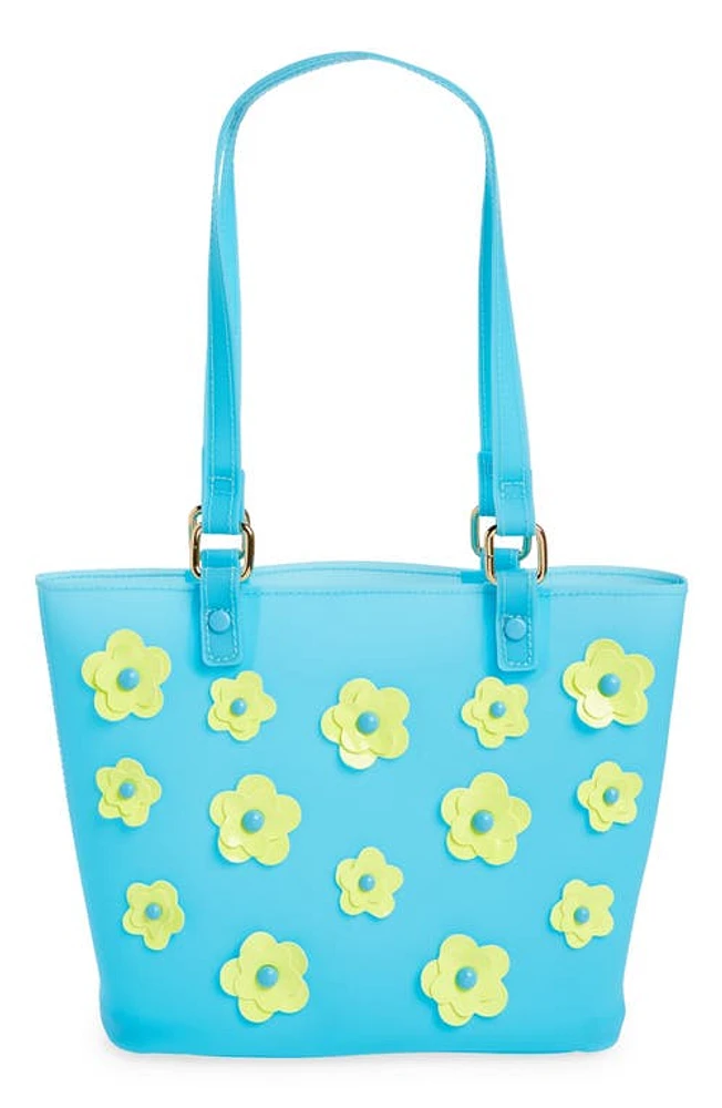 Ruby & Ry Kids' Floral Tote in Blue Multi at Nordstrom