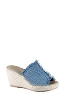 Diba True Go Party Wedge Sandal Blue at Nordstrom,