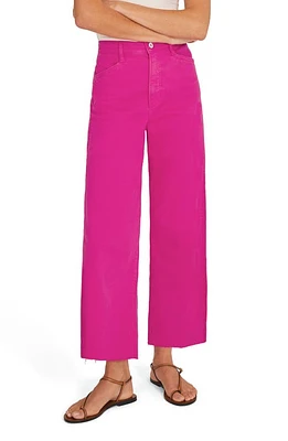 Favorite Daughter The Misha Wide Leg Jeans Pink Peacock at Nordstrom,