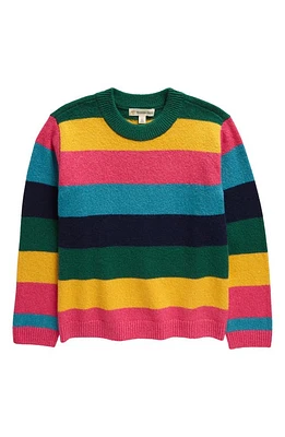 Tucker + Tate Kids' Stripe Cotton Blend Sweater Pink Rouge Play at Nordstrom,