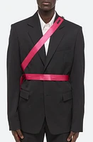 Helmut Lang Seatbelt Virgin Wool Sport Coat Black/Pink at Nordstrom,