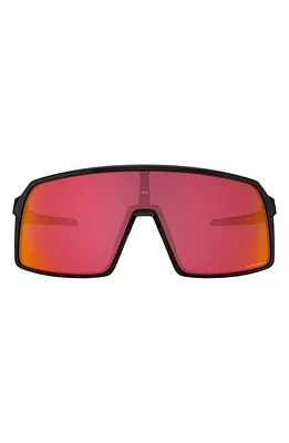 Oakley Sutro 137mm Prizm Shield Sunglasses in Shiny Black at Nordstrom