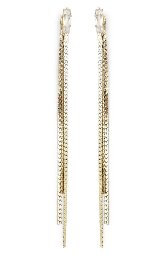 Petit Moments Polly Linear Drop Earrings in Gold at Nordstrom