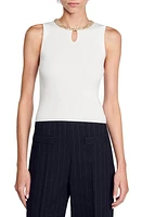 sandro Precieux Crystal Embellished Tank White at Nordstrom,