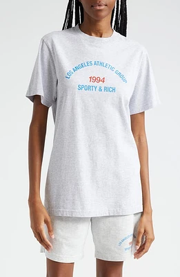 Sporty & Rich L. A. Athletic Group Graphic T-Shirt Heather Gray at Nordstrom,