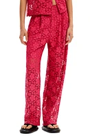 Desigual Tailored Floral Lace Trousers at Nordstrom,