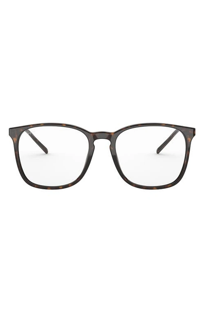 Ray-Ban 52mm Square Optical Glasses in Havana at Nordstrom