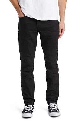 PURPLE BRAND Slim Fit Straight Leg Jeans Black Raw223 at Nordstrom,