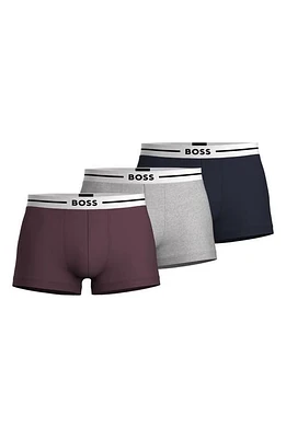 BOSS Assorted 3-Pack Cotton Stretch Jersey Boxer Briefs Grey Multi at Nordstrom,