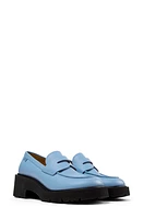 Camper Platform Penny Loafer Medium Blue at Nordstrom,