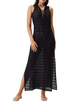 Melissa Odabash Maddie Cover-Up Maxi Dress Black at Nordstrom,