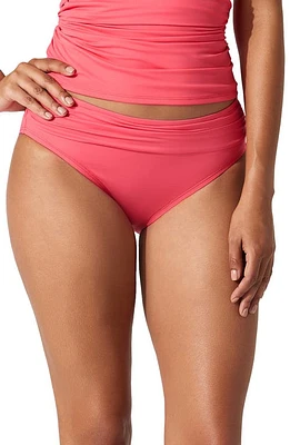 Tommy Bahama 'Pearl' High Waist Bikini Bottoms in Coral Coast at Nordstrom, Size X-Large