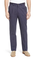 Berle Charleston Khakis Pleated Chino Pants Navy at Nordstrom,