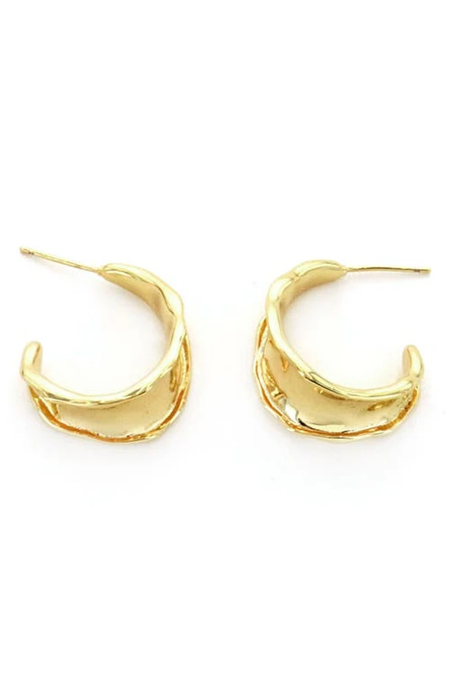 Panacea Molten Hoop Earrings in Gold at Nordstrom