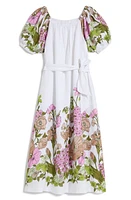 vineyard vines Floral Linen Dress Botanical Print at Nordstrom,