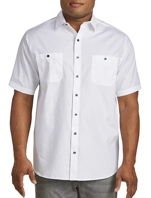 Synrgy by DXL Textured Solid Sport Shirt at Nordstrom,