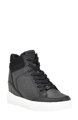 GUESS Blairin Wedge Sneaker in Black at Nordstrom, Size 10