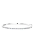 Crislu Pavé Cubic Zirconia Bangle Bracelet in Silver at Nordstrom