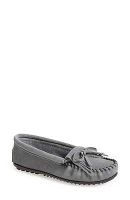 Minnetonka Kilty Suede Driving Shoe Storm at Nordstrom,