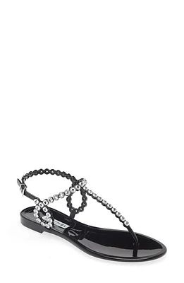 Aquazzura Tequila Jelly Sandal Black at Nordstrom,